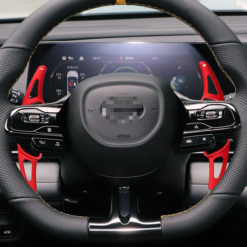 Car Steering Wheel DSG Shift Paddles Extension Shifters Stickers For GAC Empow Trumpchi GS8  2024 2025