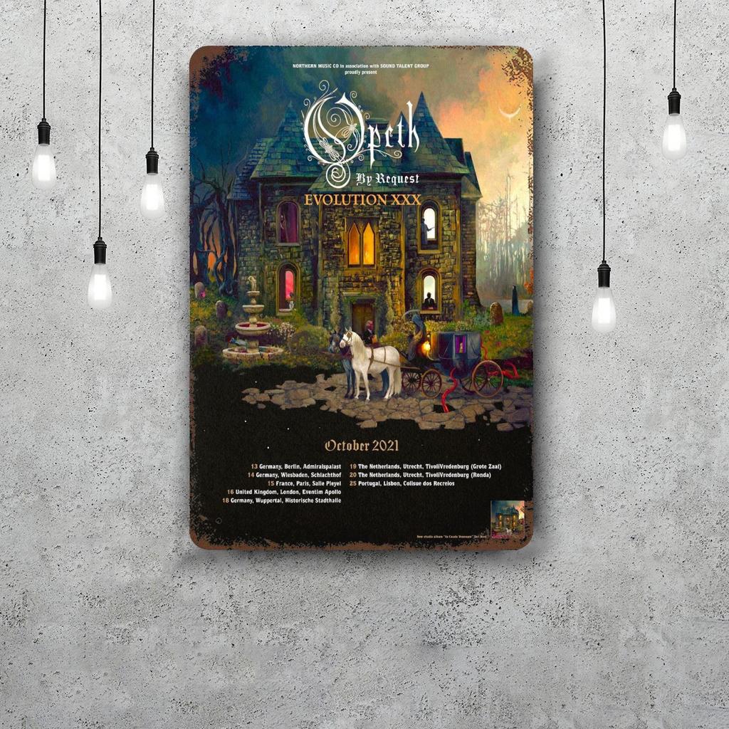 Opeth Vintage Metal Tin Signs Posters Decor Retro Metal Plaque Wall Art Decor for Garage Bar
