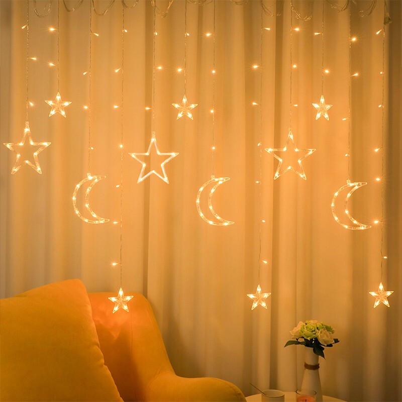 Star and Moon Decorative String Lights