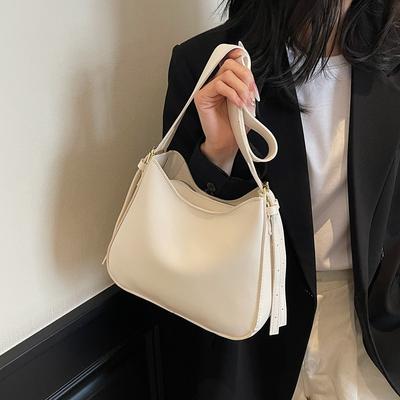 Lente en zomer nieuwe grote capaciteit retro schouder crossbody onderarm tote tas modieuze veelzijdige dames tas