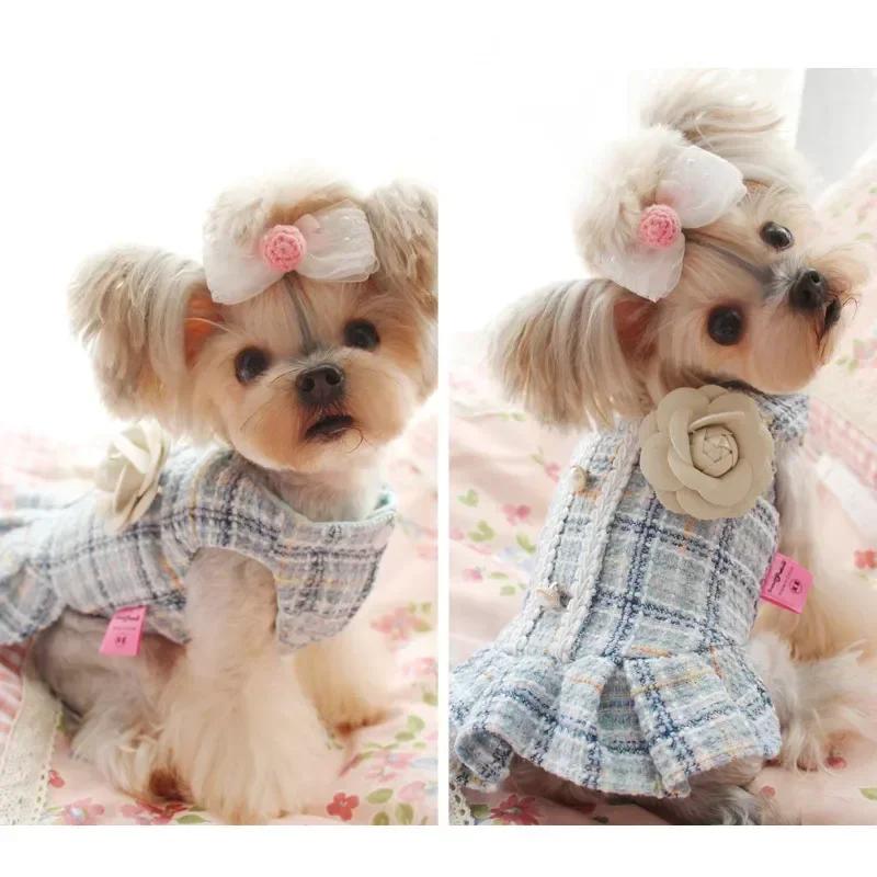 Pet Dog Dress Winter Cat Clothing Small Dog Costume Chihuahua Puppy Yorkshire Poodle Bichon Pomeranian Schnauzer Dog Clothes