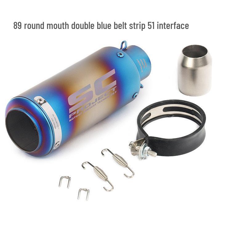 Universal SC Street Motorcycle Exhaust Tailpipe for Yamaha, Kawasaki, Honda