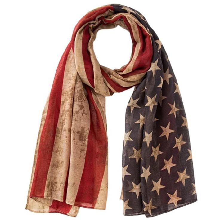 Star Headscarf, Versatile and Soft, Suitable for Independence Day Activity
