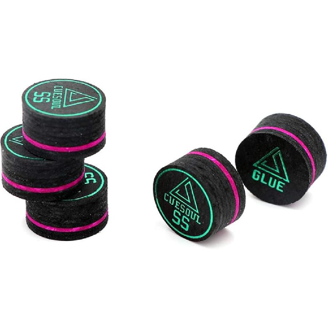 CUESOUL Cue Tips-Pool Cue Tip/Snooker Cue Tip/Glue on Tip Pool cue tip-SS