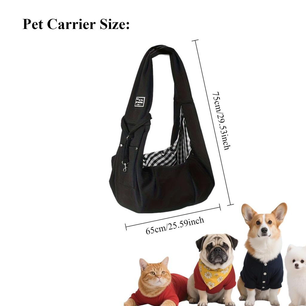 New Cotton Comfortable Dog Bag Pet Out Crossbody Shoulder Bag Outdoor Travel Portable Cat Puppy Sling Bag Pet Carrying Supplies