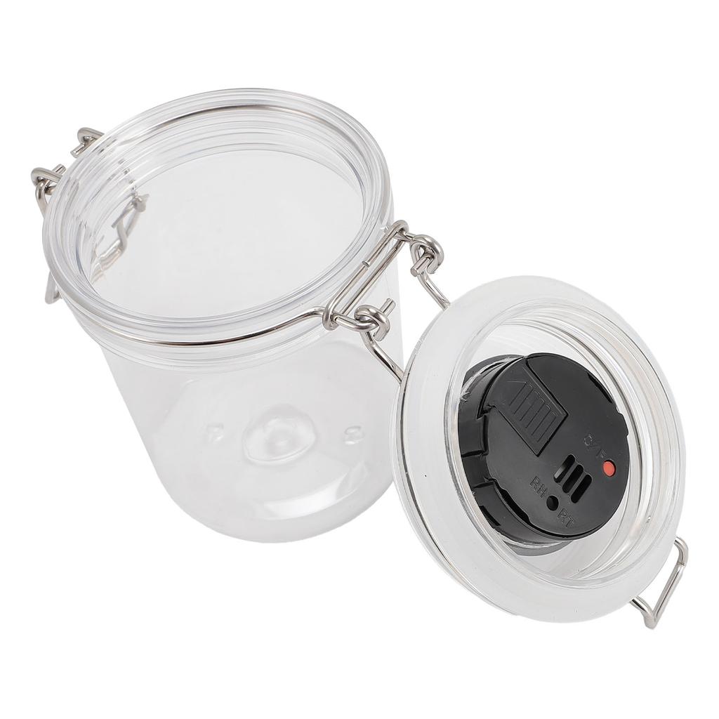 250ml Lash Glue Storage Tank Eyelash Glue Storage Jar Lash Glue Container With Temperature Humidity Display for Eyelash Extension Glues