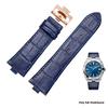 25*8Echtes Leder Uhrenarmband für Vacheron Constantin OVERSEAS Serie 4500V 5500V P47040 Edelstahl Schließe Herren Uhrenarmband