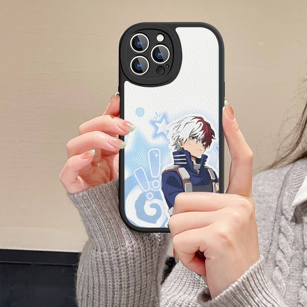 

My Hero Academia Katsuki Bakugo My Hero For IPhone 16 16E 15 14 13 12 11 Pro Max Plus Leather Back Phone Cover iphone X