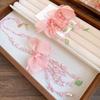 Pink Beaded Flower Tassel Necklace - Mori Style Gentle Spring/Summer Collarbone Chain for Women