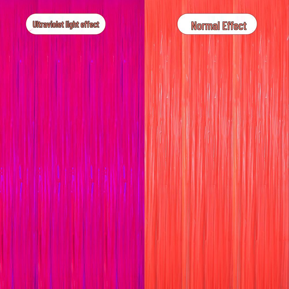 Colorful Macaron Tinsel Curtain for Kids' Party Decor & Dress-Up