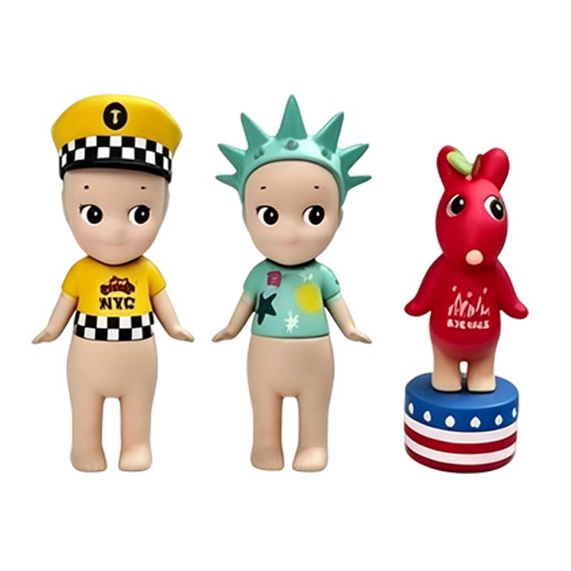 New Angel Figure  New York Series Cute Cake Mini Figurines Dolls Children's Birthday Gifts Ornament