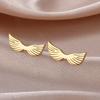 Teamer Lovely Angel Wing Stud Earrings For Women Girls Cute Stainless Steel Fashion Valentine Birthday Jewelry Gift 2026 New