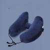 Neck Pillow Travel U-shaped Pillow Inflatable Pillow H-type Outdoor Car Long-distance Plane Neck Pillow Nap Pillow Hooded
