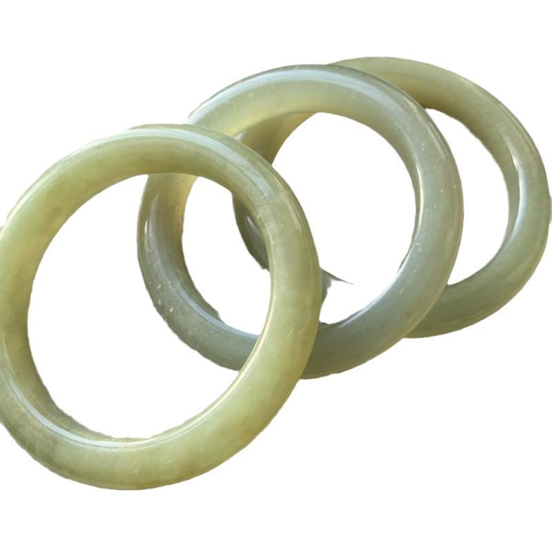 Authentic Hetian Brown Jade Bracelet - Natural Stone
