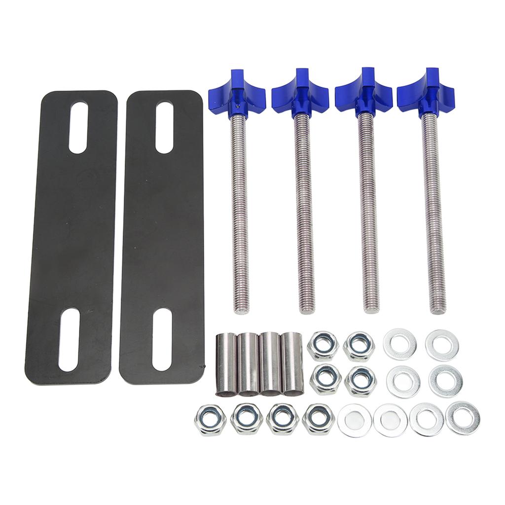 Off Road Traction Board Mounting Pins Adjustable Brackets Set for 4.72?6.69in Recovery Tracks Blue