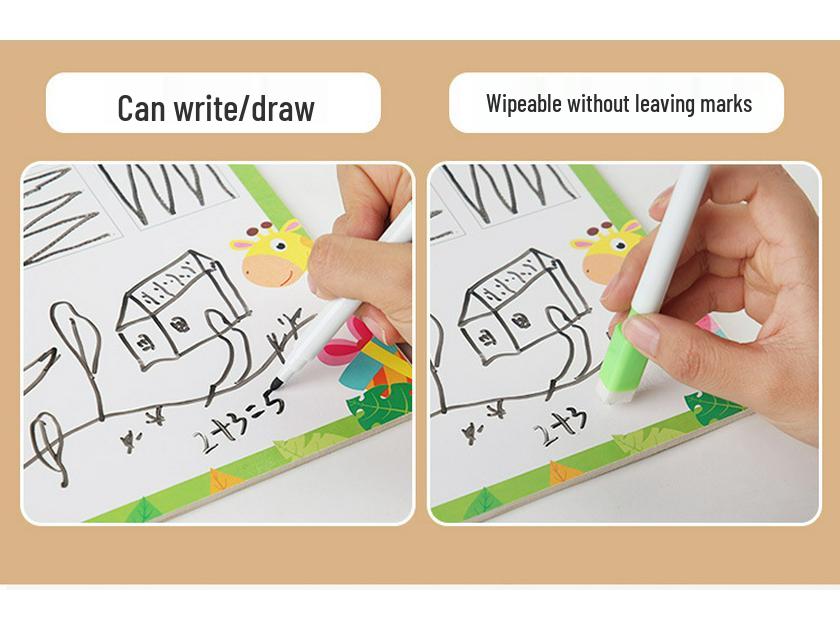 3D Animal Shape Matching & Color Training Puzzle Board for Kids