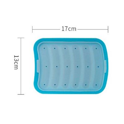 6 Cavity Silicone Sausage Mold Homemade Ham Dog Baking Egg Food Mould