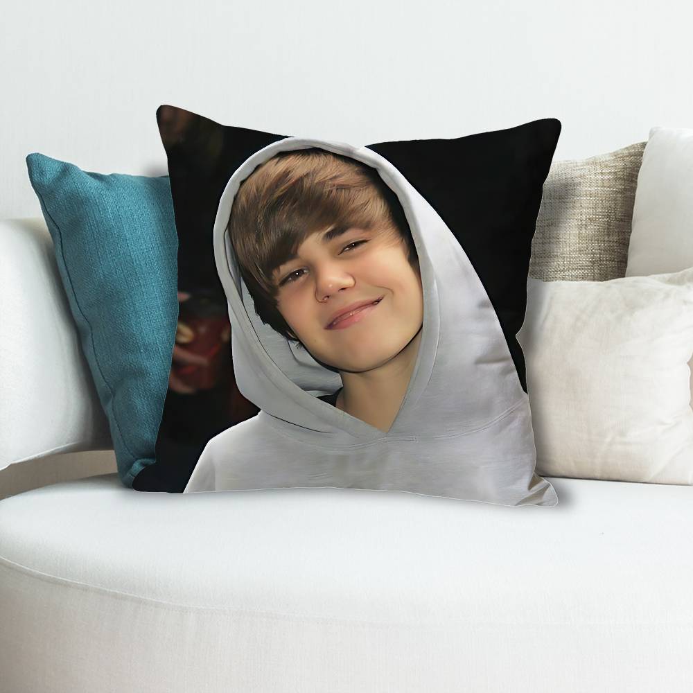 Singer JJustin BBieber Various Sizes Square Pillow Case For Car Home Bedchamber Decor Custom Valentine gift