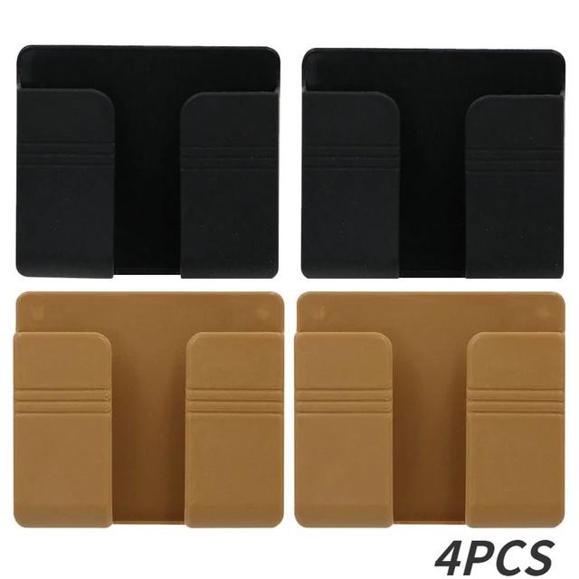 Punch Free Self Pasting Phone Storage Box Self-dhesive TV Remote Control Organizer Rack Wall-mounted Phone Plug Charging Holder