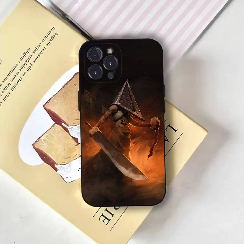 Horror Games Silent Hill Phone Case Phone Case For iPhone 16,15,14,13,12,11,Pro,X,XS,Max,XR,Plus,Mini Soft Black Cover