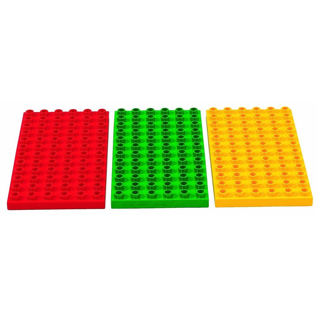 LEGO 2198 3 Bauplatten LEGO DUPLO 3-teiliges Set