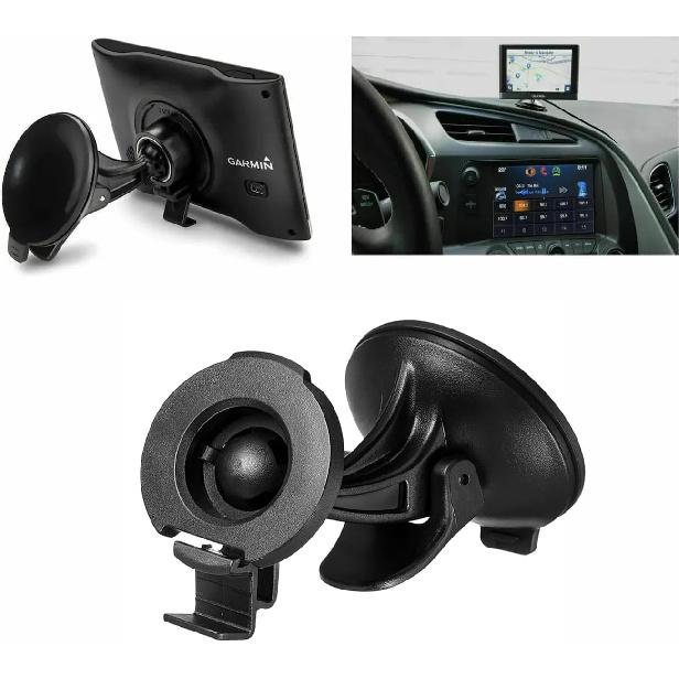 Windshield Suction Cup Bracket Cradle Complete Mount – Compatible Replacement for Garmin DriveSmart 50 51 61 65 70 76, Drive 51 55 60 61, nüvi 42