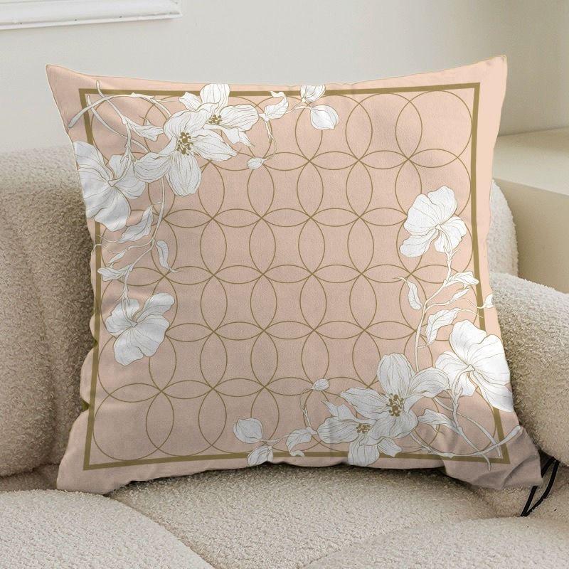 

Классический узорнаволочка для подушкидиван гостиная наволочка для подушки офис поясничная подушка прикроватная квадратная наволочка съемная и моющаяся 16x16Inch