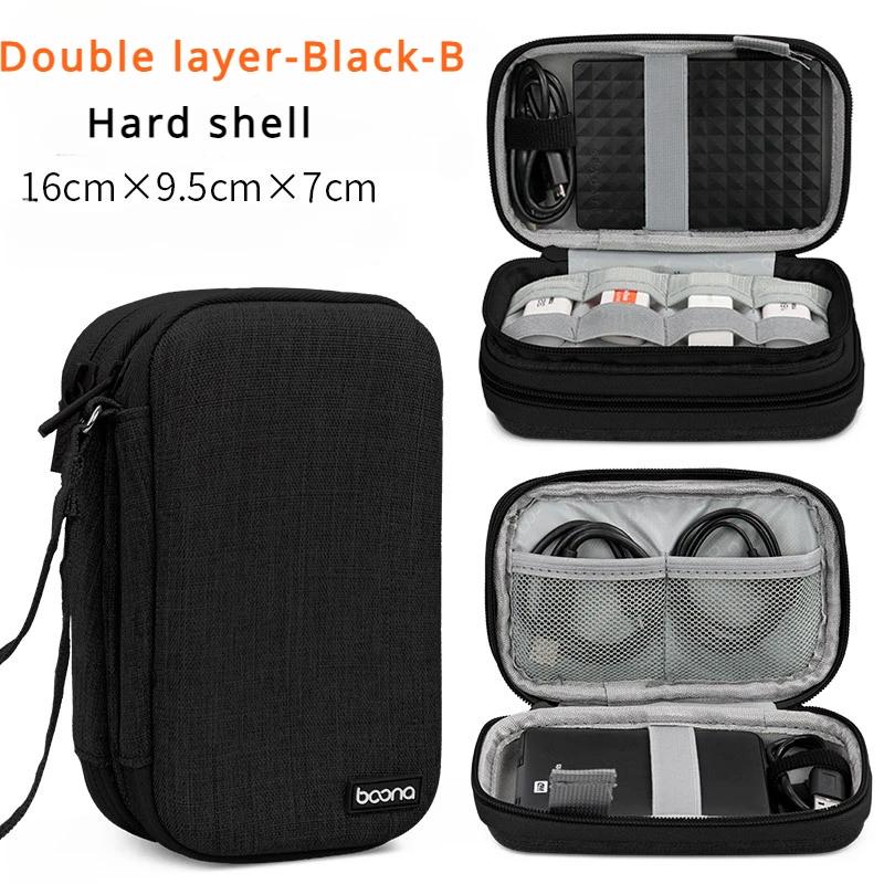 Elektronische Aufbewahrungstasche Mobiles Festplattenpaket Geschäftsreise Tragbarer USB-Datenkabel-Organizer Headset-Ladegerät Schutzhülle