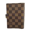 Louis Vuitton Damier Agenda PM Notebook Cover Damier Canvas Brown Unisex R20700 Used