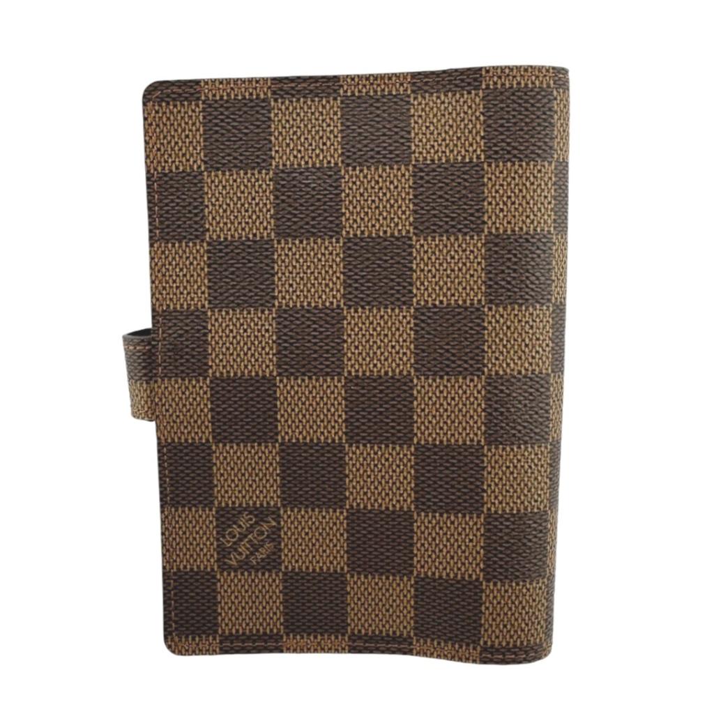 LOUIS VUITTON Damier Agenda PM Notebook cover Damier canvas Brown unisex R20700 Used