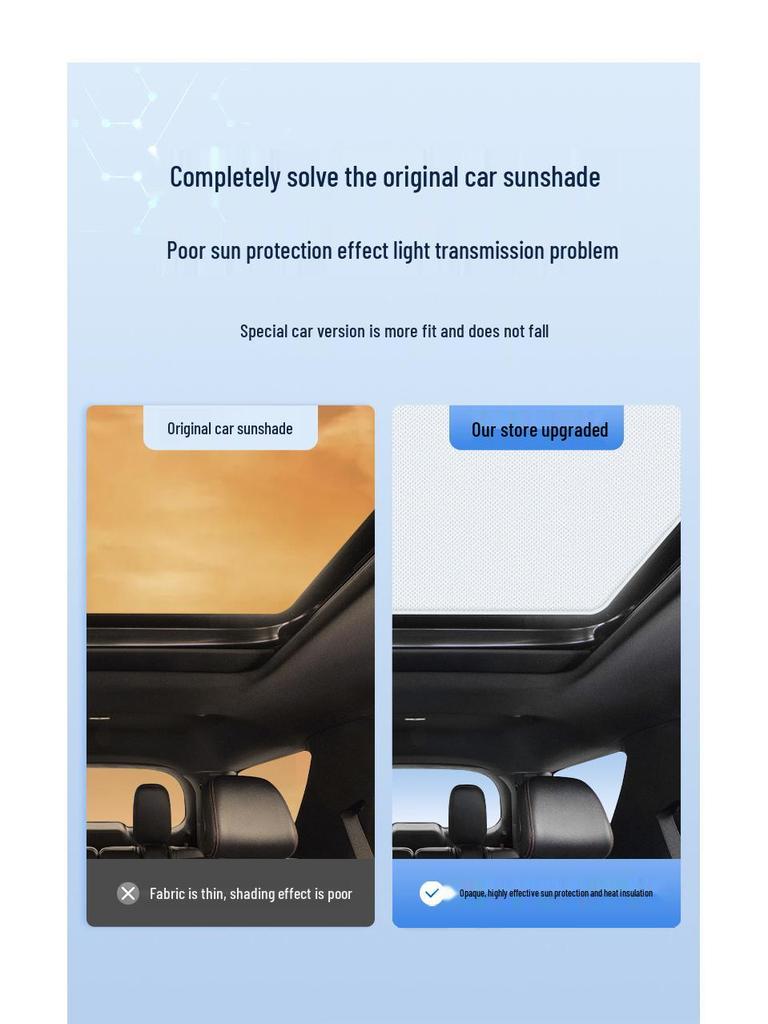 Ford Edge 2023 Sunroof Static Sunshade: Heat Insulation & Privacy Protection