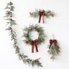 Holiday Charm Pine Branch Wreath Christmas Wreath Hangings with Pinecones and Berries for Welcoming Door Decors