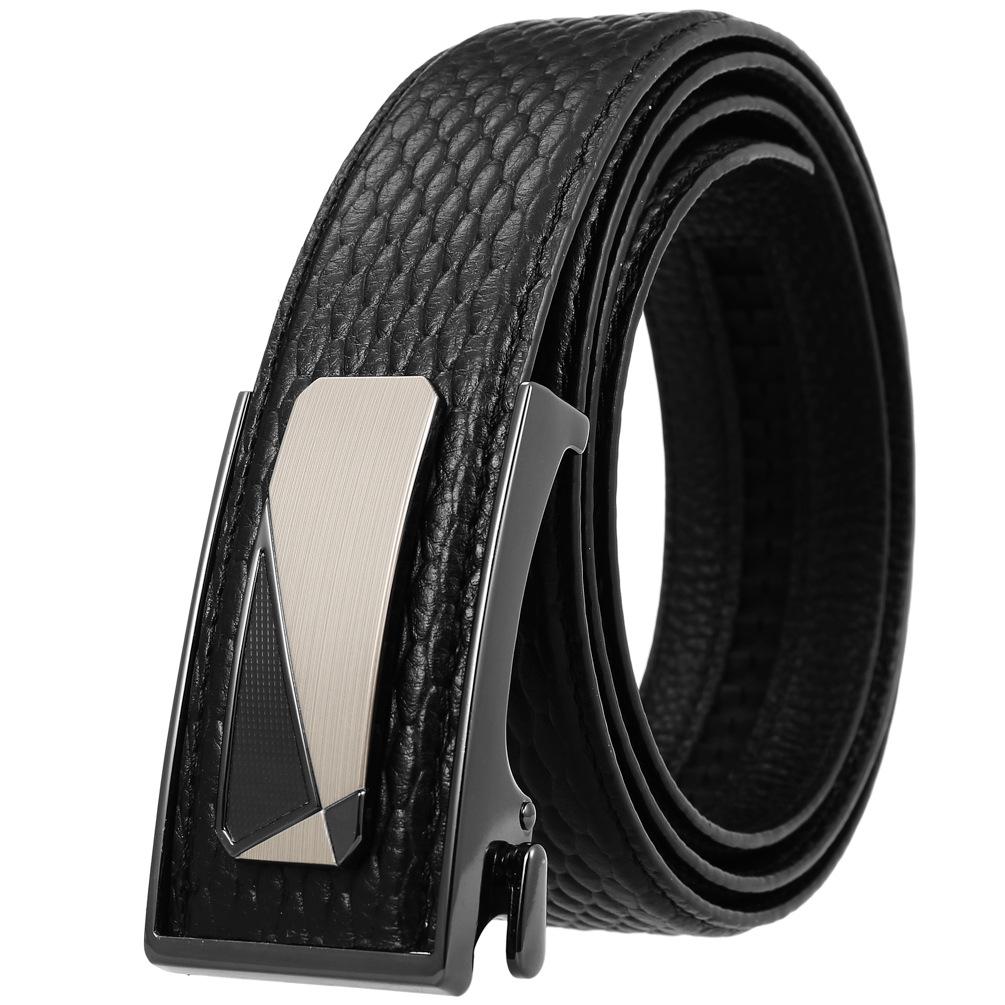 Lot de 3 ceintures Business World en cuir de vachette avec boucle intérieure pour homme (LY36-33033-5)