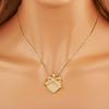 Nidin Hot Sale Heart Shape Inlaid Shiny Crystal Zircon Pendant Necklace 3 Styles For Women Female Wedding Party Jewelry Gifts
