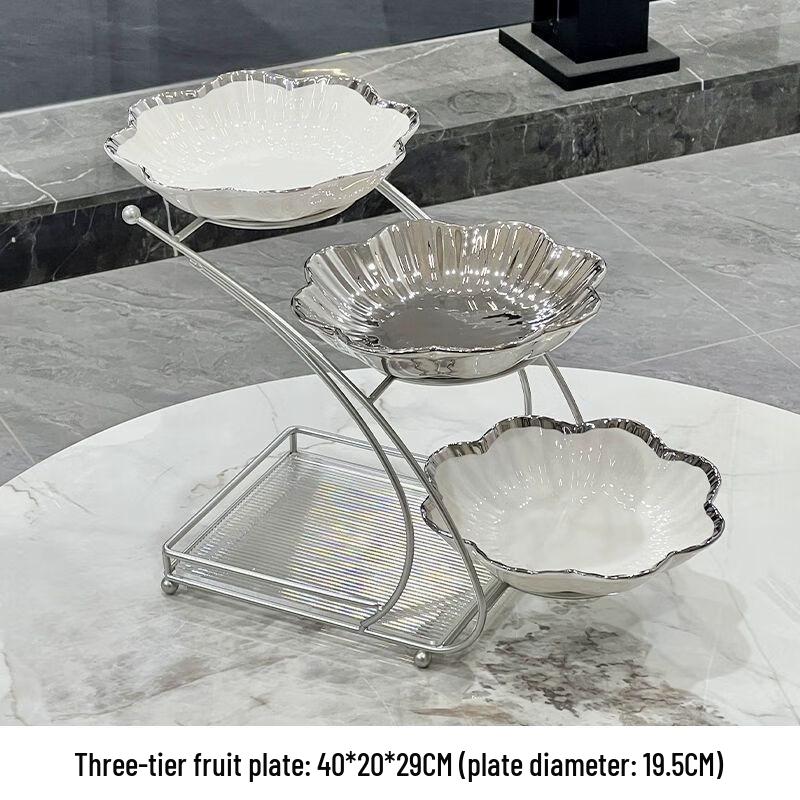 Luxury Multi-layer Ceramic Fruit Plate