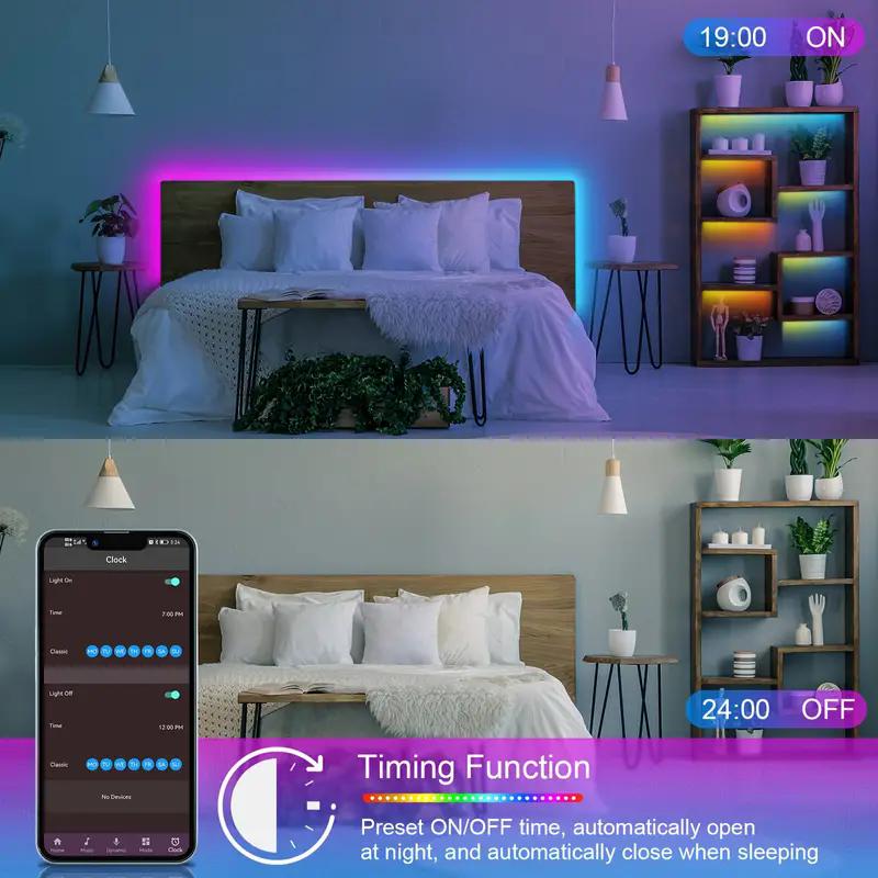 Tuya LED Strip Light WIFI APP Control 5050 RGB Led Lights Alexa Flexible Ribbon Lus Led 5V USB TV BackLight Room Decoration