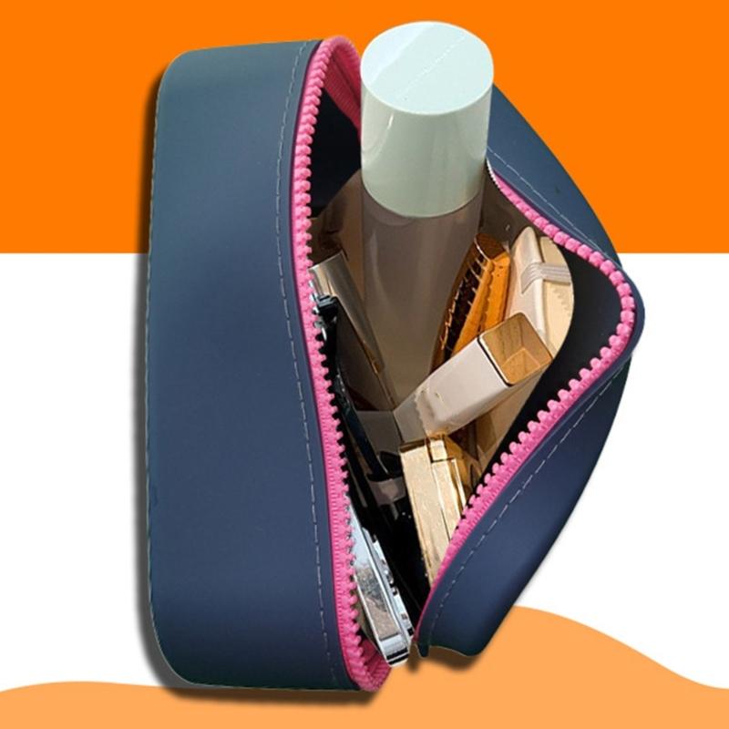 Stylish and Practical Silicone Makeup Bag Storage Organizer with Large Capacity Toiletries Pouches