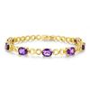 Gorgeous Designer Chic Silver Bracelet Natural Amethyst Gemstone Jewelry for Women Daily & Festival Wear Fashion Jewelry Gift