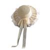 Mori Visor Pastoral Lo Girl Soft Girl Hat Handmade Doll Lace Bow Streamer Hat
