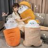 Große Größe Cartoon Karotte Hase Plüsch Überwurf Kissen Spielzeug Niedlich Taiyaki Katze Plüschtiere Puppe Weich Sofa Kissen Spielzeug Kawaii Raumdekoration