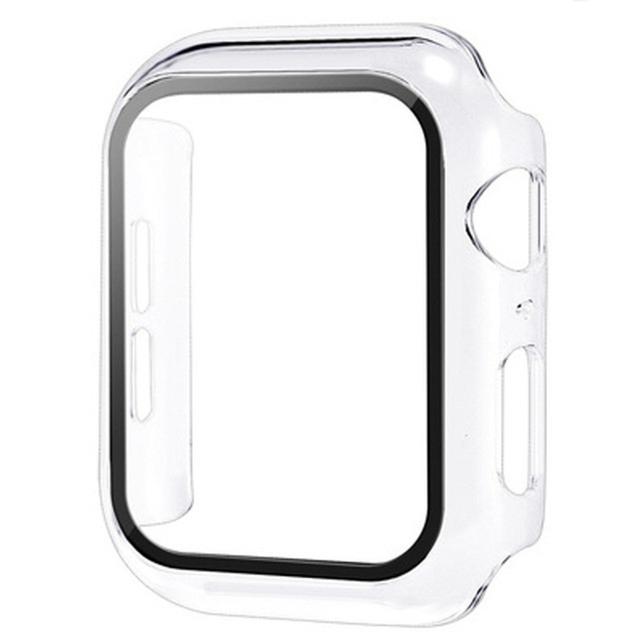 Gehärtetes Glas+Hülle für Apple Watch 46mm 44mm 45mm 41mm 40mm 42mm Displayschutz für iwatch Serie 10 9 8 7 6 SE 5 Zubehör