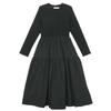 Girls' Spring 2025 Long Sleeve Mori Style Dress with Spliced Big Swing Skirt.