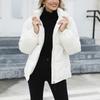 Plus Size Women's Warm Jacket Solid Color Loose Top