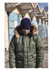 Normanlong Men's N3B Military Style Hooded Cotton Coat – Winter Mid-Length Jacket