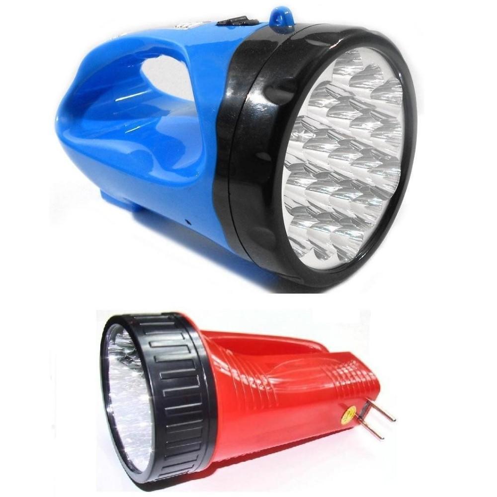 LEOFLA Luce Di Emergenza Torcia Portatile Lampada Ricaricabile Bianca