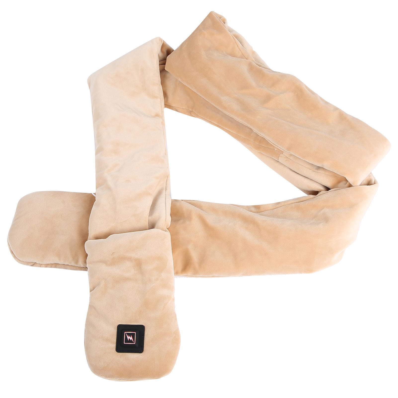 

Зимний электрический шарф с питанием от USB и 3-мя температурными режимами для активного отдыха, светло-коричневый света загар