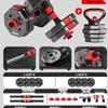 Adjustable 3-in-1 Dumbbell, Barbell & Kettlebell Set