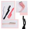 1 Pz Pettine Pieghevole Nero per Ciglia Spazzola di Bellezza Trucco Separatore di Ciglia Acciaio Inossidabile Piegaciglia Mascara Arricciaciglia Strumento Cosmetico