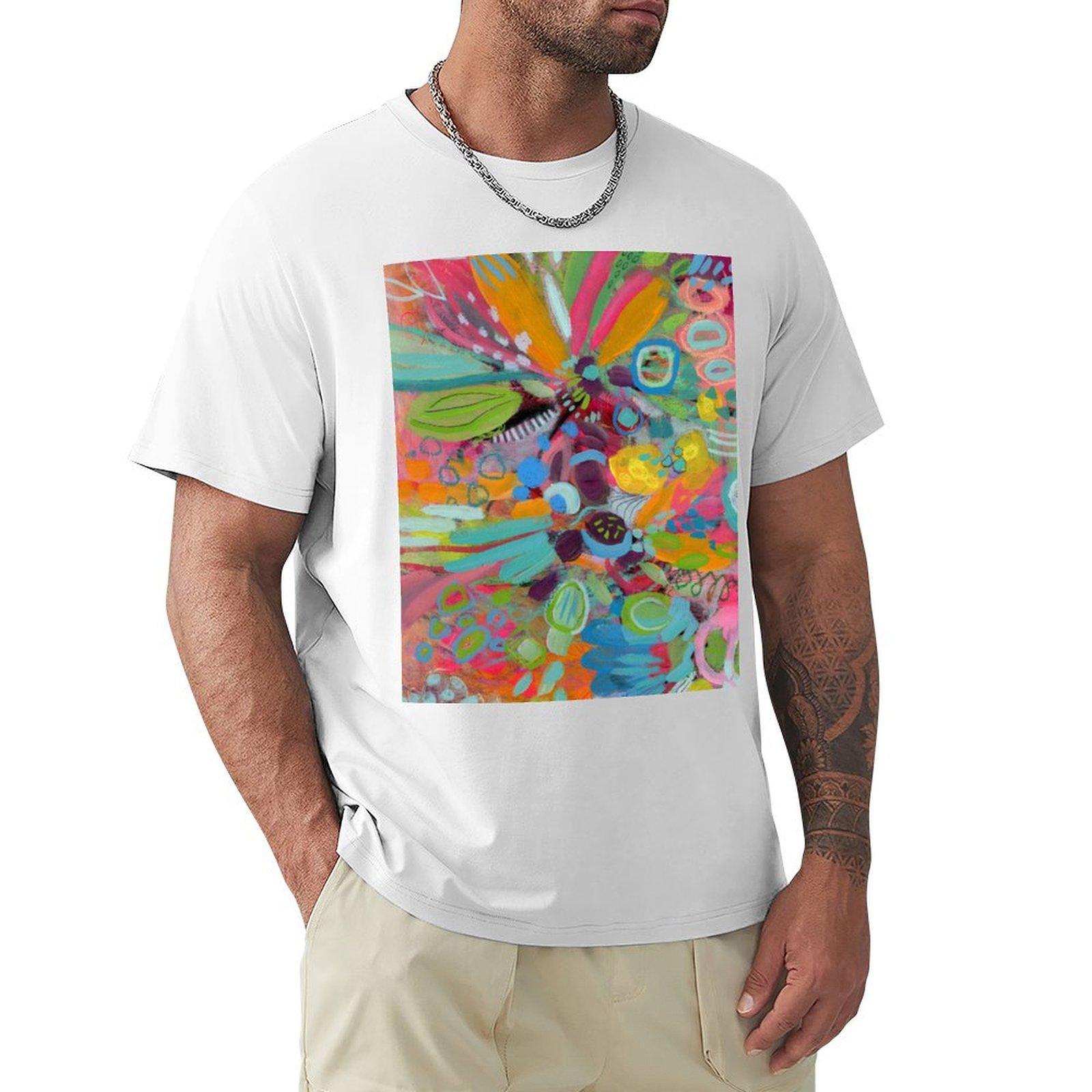 Burst of Joy TShirt Funny tshirt Blouse Mens cotton tshirt S