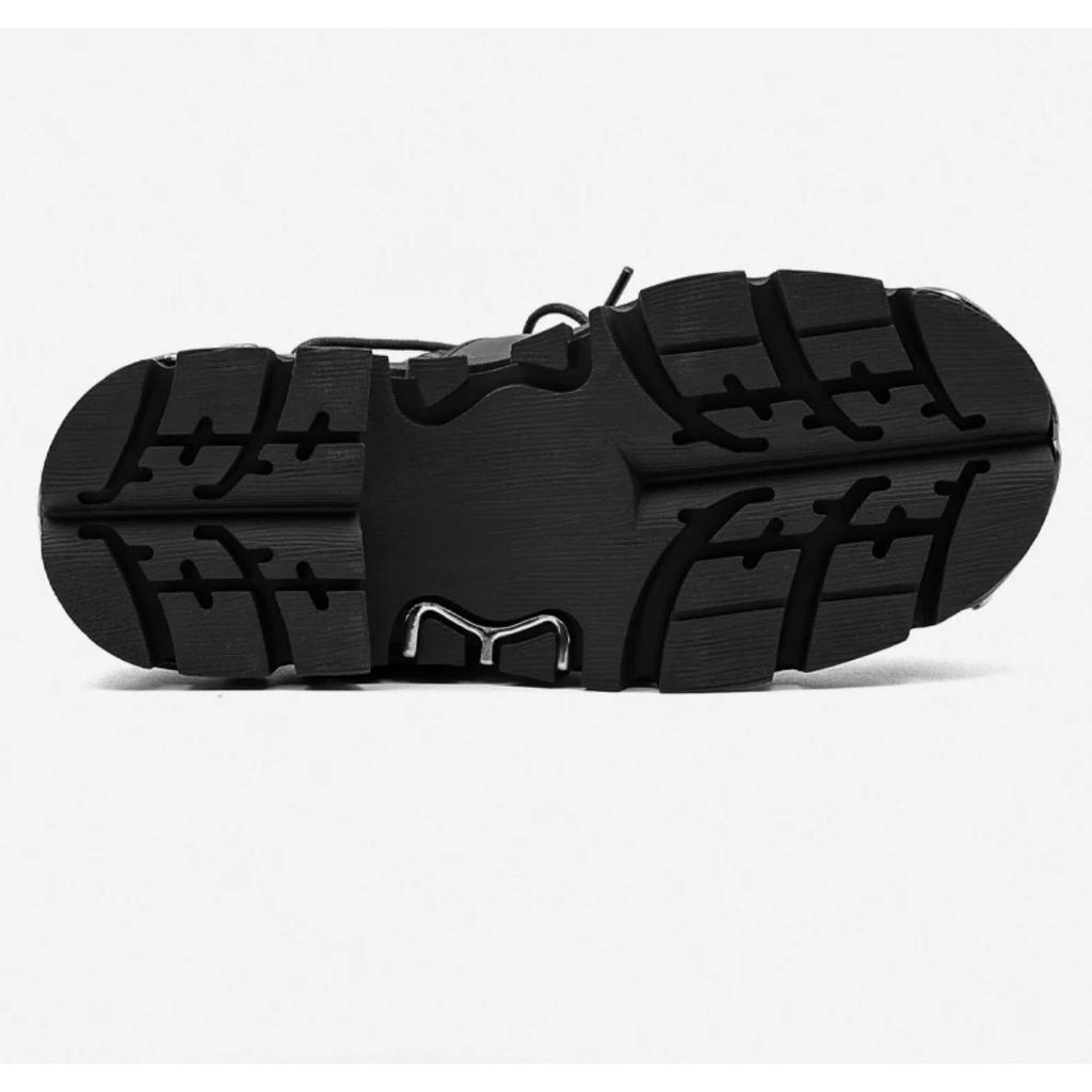 Homens e mulheres vintage rock casal sapatos novos escuro punk couro retro botas metal nicho design unisex plataforma única sapatos